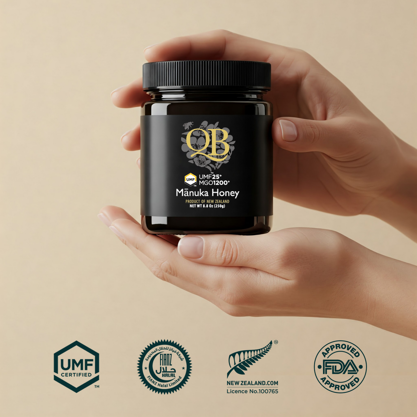 UMF™25+ MGO 1200+ QB Manuka Honey
