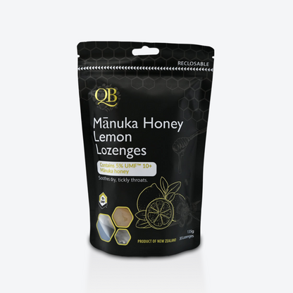 QB 마누카 허니 레몬 로젠지 파우치 135g